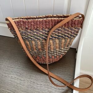 Multicolor Woven Crossbody Bag